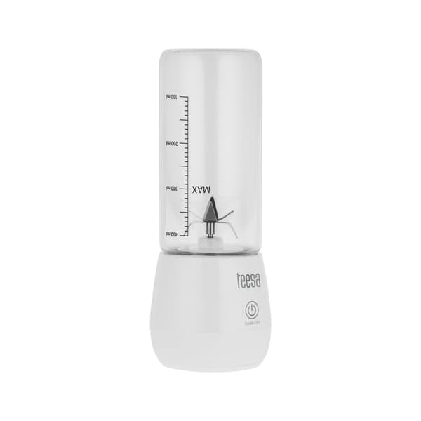 Trådløs blender, glaskop, 450ml, 100W, 6 knive