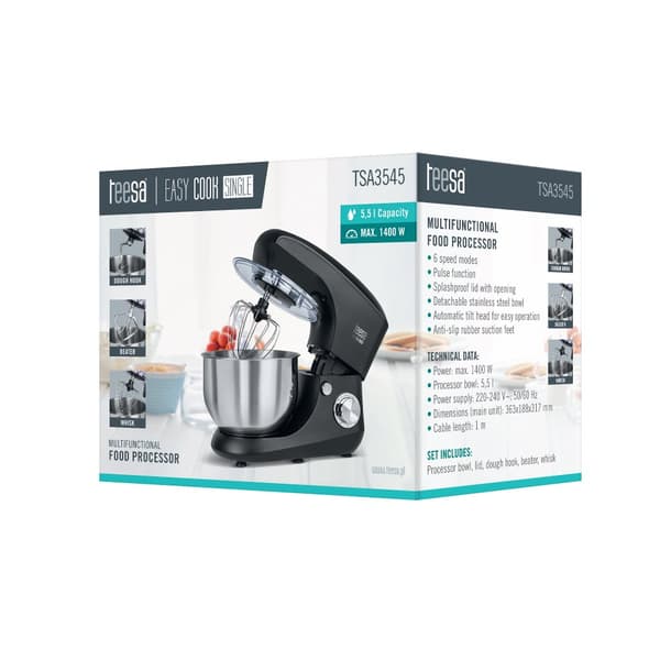 EASY COOK ENKEL VIT matberedare, 1400W