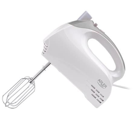 Adler | AD 4201 g | Blander | Håndmixer | 300W | Antal hastigheder 5 | Turbo-tilstand | hvid