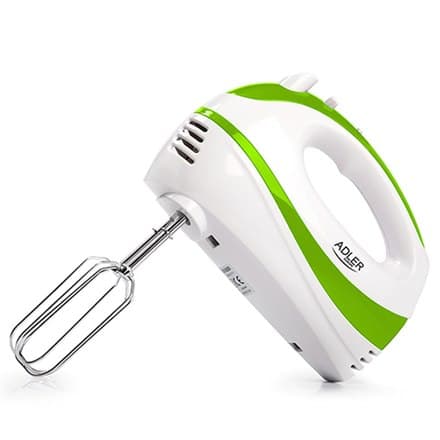 Adler | AD 4205 g | Blander | Håndmixer | 300W | Antal hastigheder 5 | Turbo-tilstand | Hvid/grøn