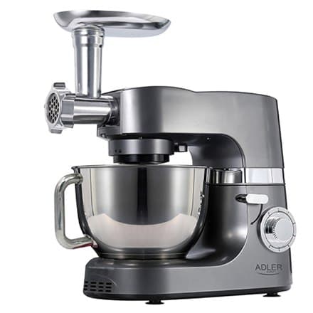 Adler | AD 4221 | Planetarisk foodprocessor | Skålekapacitet 7 L | 1200 W | Antal hastigheder 6 | Skaftmateriale | Kødhakker | St