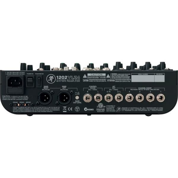 Mackie 1202VLZ4 12-kanals ljudmixer 20-20000Hz 20-20000Hz 90DB 10000 Ohm 2500 Ohm 25W