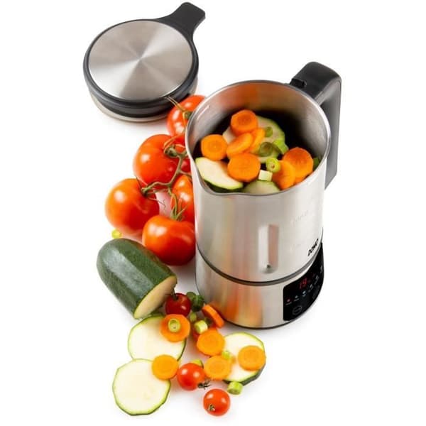 DOMO uppvärmd mixer - Rostfritt stål - 1,2 L - 6 program - 800 Watt - DO727BL