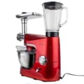 Miniatyrbillede 3 af 4: TurboTronic TT-007 foodprocessor med blender og kødhakker - 5L - rød