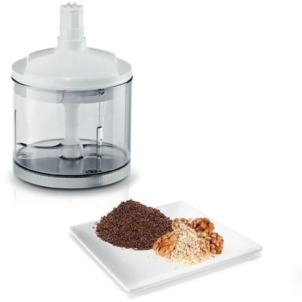 BOSCH ErgoMixx 600W stavmixer - Vit/Grå - 12 hastigheter + turbo - Minihackare ingår