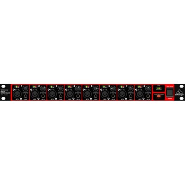 Behringer ULTRAGAIN DIGITAL ADA8200, 8 kanaler, 24 bitar, 10 - 24000 Hz, -87 dB, 48 kHz, 20000 Ohm