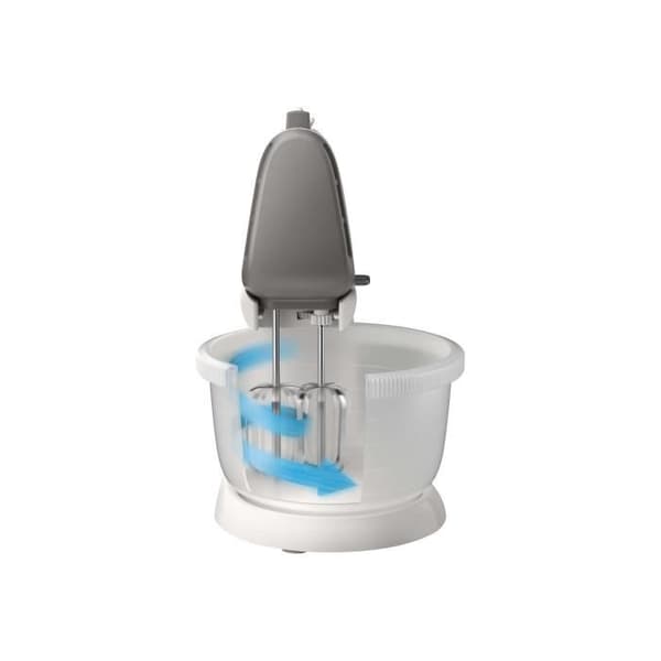 Philips 5000 series Handmixer, 5 hastigheter, turbofunktion, 450 W, dubbelvisp + knådning, grå (HR3741/00)