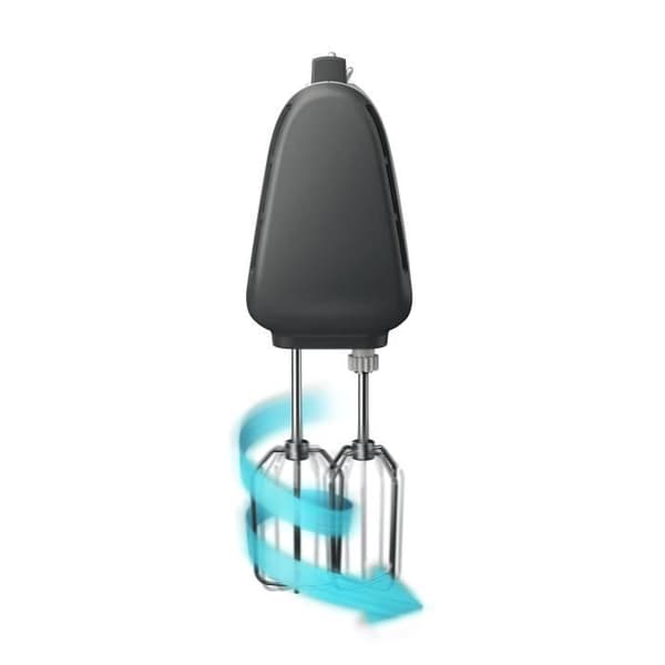 Philips 5000 series Handmixer, 5 hastigheter, turbofunktion, 450 W, dubbelvisp + knådning, grå (HR3741/00)
