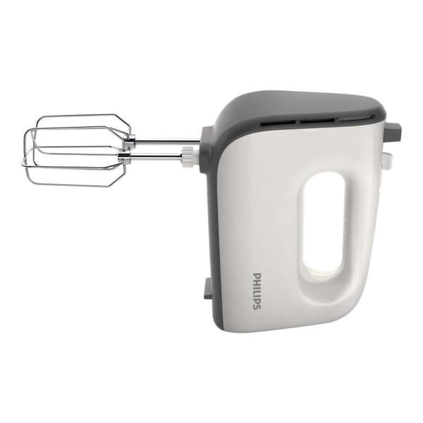 Philips 5000 series Handmixer, 5 hastigheter, turbofunktion, 450 W, dubbelvisp + knådning, grå (HR3741/00)