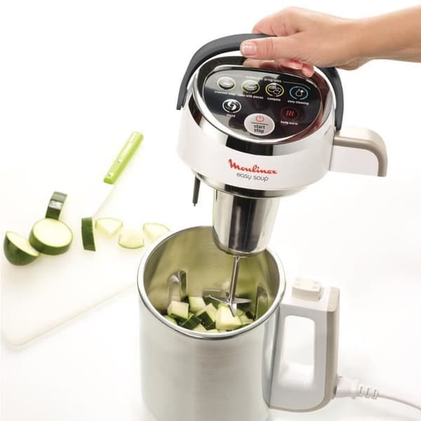 MOULINEX Uppvärmd mixer, 1,2 L, 5 program, Dubbelvägg, Håll värmen, Soppa, Kompott, Smoothies, Enkel soppa LM841B10