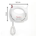 Miniatyrbild 4 av 5: MOULINEX HM2501B1 Easy Max elektrisk stavmixer - 5 hastigheter - 2 uppsättningar vispar ingår - Snövit
