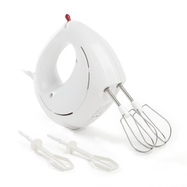 MOULINEX HM2501B1 Easy Max elektrisk stavmixer - 5 hastigheter - 2 uppsättningar vispar ingår - Snövit