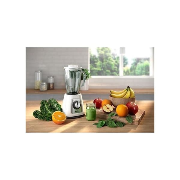 Mixer / Mixer - Moulinex - BLENDFORCE LM436110 - Vit färg - Med minihackare
