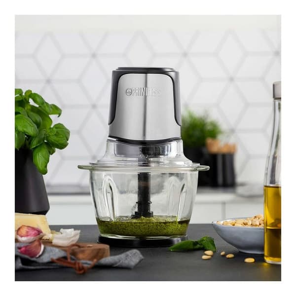 Kødhakker Princess 221051 Picadora Sort Glas Rustfrit stål 300 W 1 L