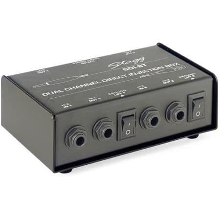 Passiv DI-box - STAGG - SDI-ST - 2 kanaler - mono/stereo switch