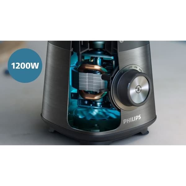 Mixer - PHILIPS HR3041/00 - 2 L skål - flaska ingår - avtagbara blad - Grå