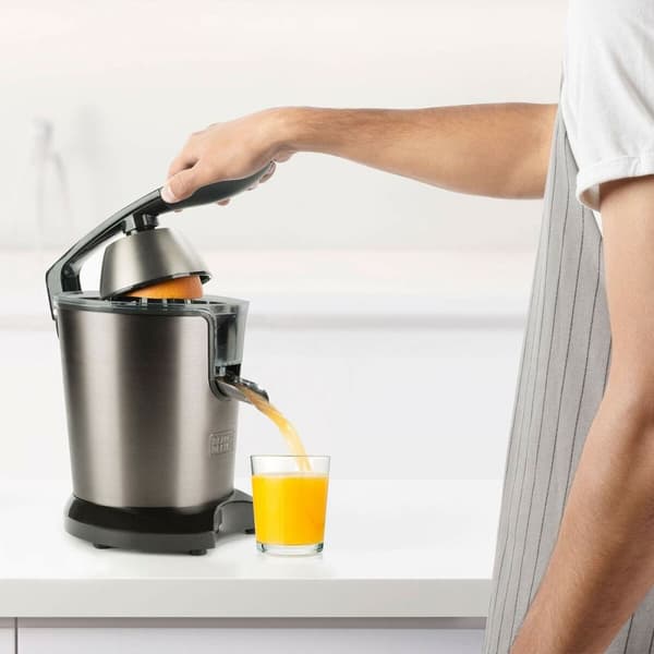 Elektrisk juicer Black & Decker ES9240080B Sort Grå 350 W 650 ml