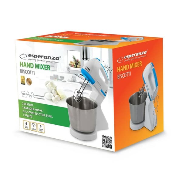 Glasmixer Esperanza EKM019WB Vit 150 W
