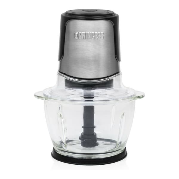 Kødhakker Princess 221051 Picadora Sort Glas Rustfrit stål 300 W 1 L