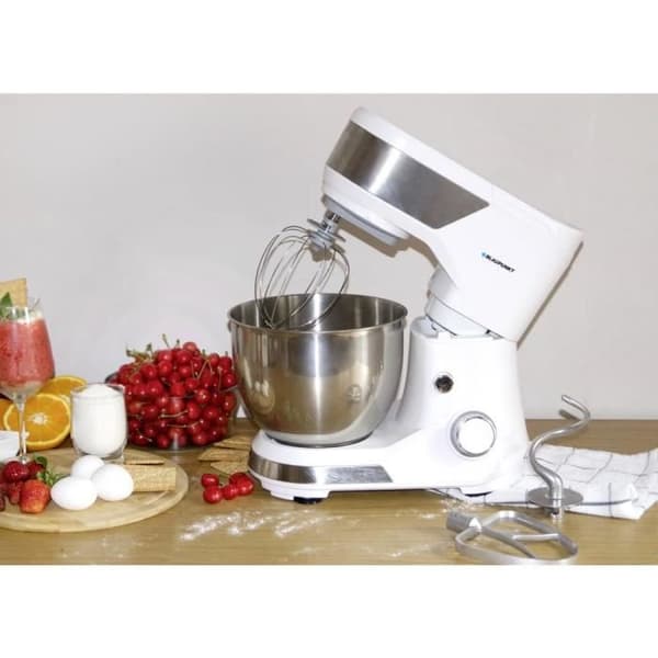 Mixerk med fast base - BLAUPUNKT - SMM501 - 1500 W - Vit - Silver