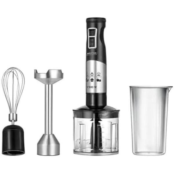 Rostfri stavmixer med behållare - MPM - 1500 W - 700 ml - Svart