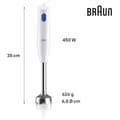 Miniatyrbild 2 av 4: Stavmixer - BRAUN - MultiQuick 1 MQ10.001M - 450 W - Blå - Lätt och lätt att använda