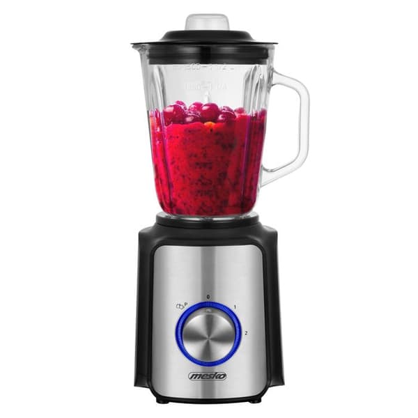 Mixerblandare, 1,5 liters glasbehållare, 2 hastigheter+pulsfunktion Mesko MS 4080 1200W Negro/Plata 85094000
