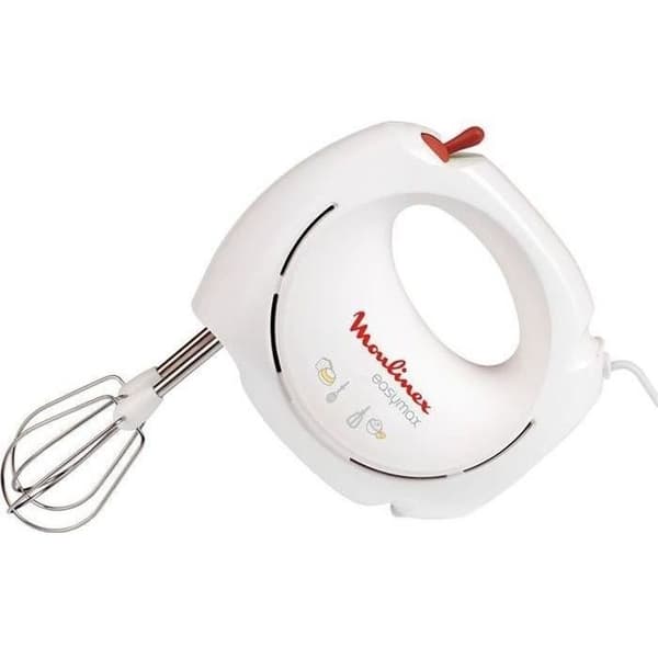 MOULINEX EasyMax Elblandare, 200 W, 5 hastigheter, 2 uppsättningar rostfria vispar, Kompakt, Ergonomisk ABM11A30