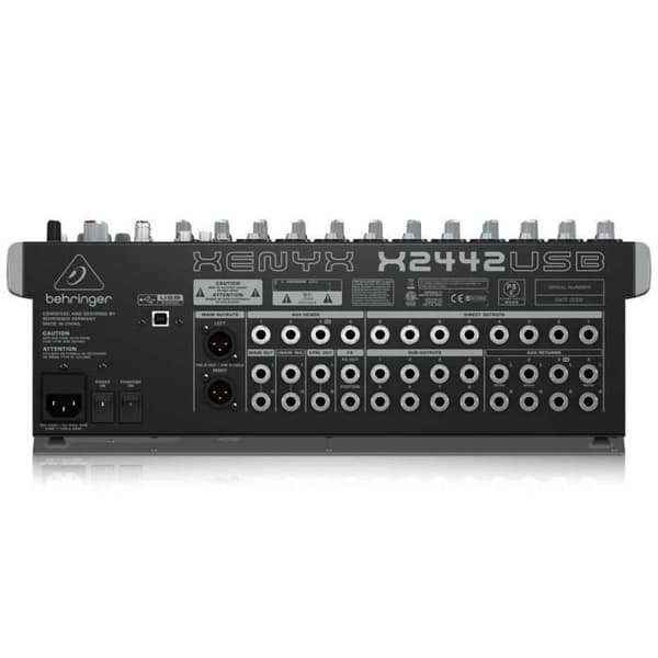 Behringer X2442USB Xenyx 24-kanals 4-2 bussmixer med USB-ljudgränssnitt