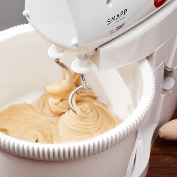 SMAPP hvid håndmixer med skål