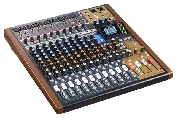Tascam MODEL 16 äänimikseri 16 kanavaa 20 - 30000 Hz musta, kulta, puu
