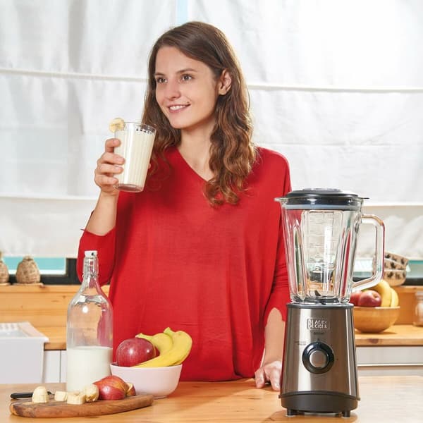 Håndblender Black & Decker ES9120020B Sort Grå Gennemsigtig 800 W