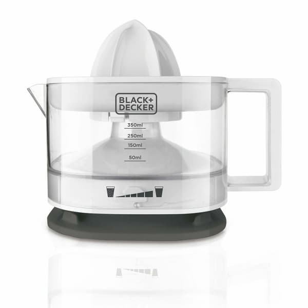 Elektrisk juicer Black & Decker BXCJ25E Hvid Grå 25 W 350 ml