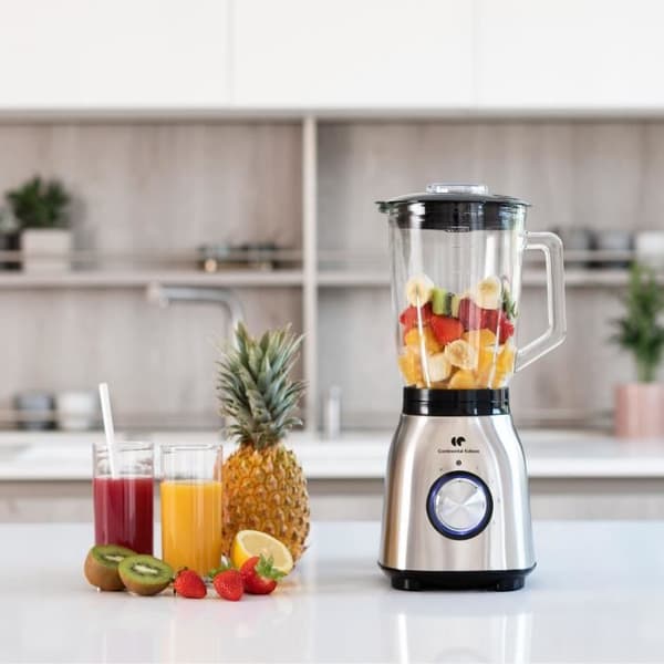 Blender CONTINENTAL EDISON CEBL1000IN Inox 1000W - Skål i glas 1.5L