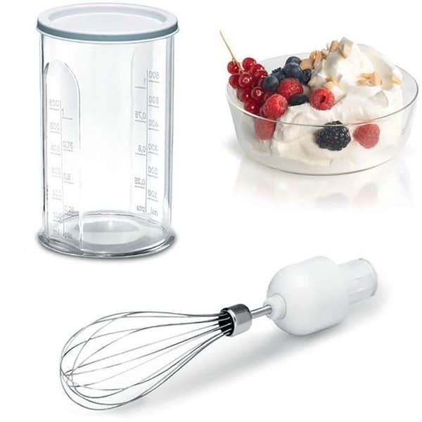 BOSCH MSM66150 ERGOMIXX stavmixer - Avtagbar fot i rostfritt stål, 600W, 12 hastigheter + turbo