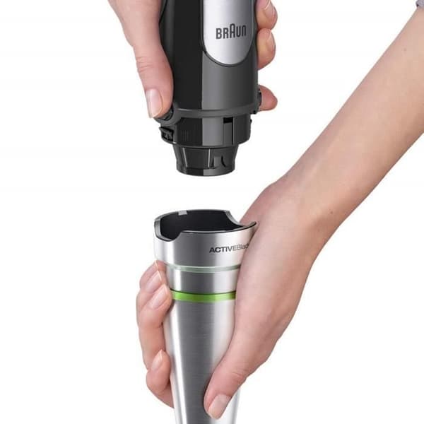 Braun Multiquick 7 MQ 7075X Stavmixer 1000 W med ActiveBlade-teknik, kvarn, visp och matberedare med 8 tillbehör