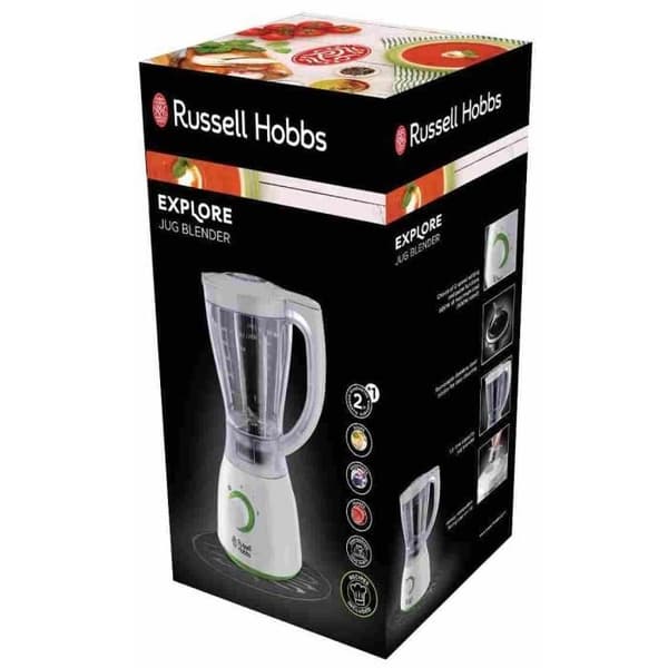 Blender - RUSSELL HOBBS - Explore 22250-56 - 500 W - 1,5 L skål - 2 hastigheter + puls - Halkfria fötter
