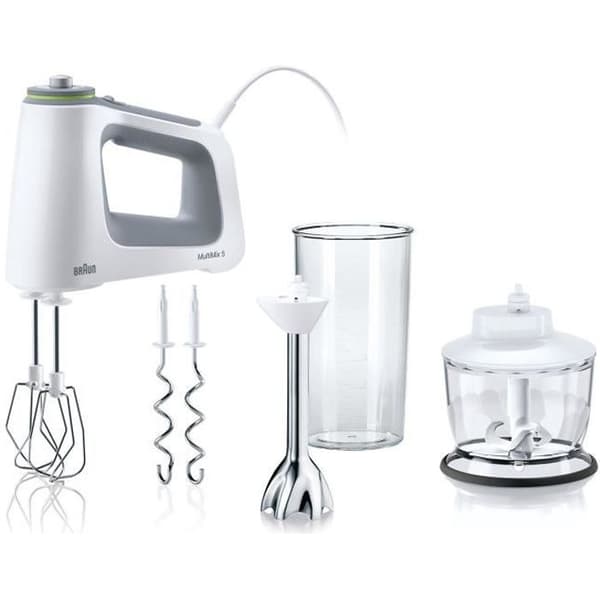 Handmixer - BRAUN - HM5137WH - 750 W - Turbofunktion - 9 förinställningar
