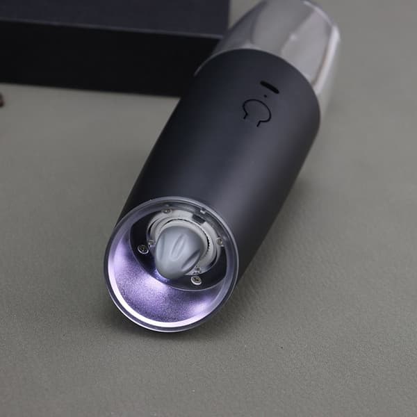 INF Elektrisk kryddkvarn - Uppgraderad USB Uppladdningsbar Svart 591 Set