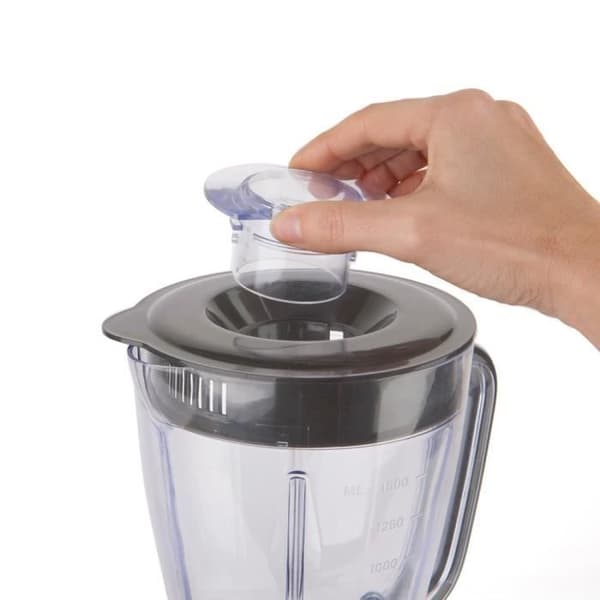 BLACK+DECKER BXJB500E 500W mixer, 2 hastigheter + Pulse, 1,5L skål, 4 blad i rostfritt stål, halkfri bas