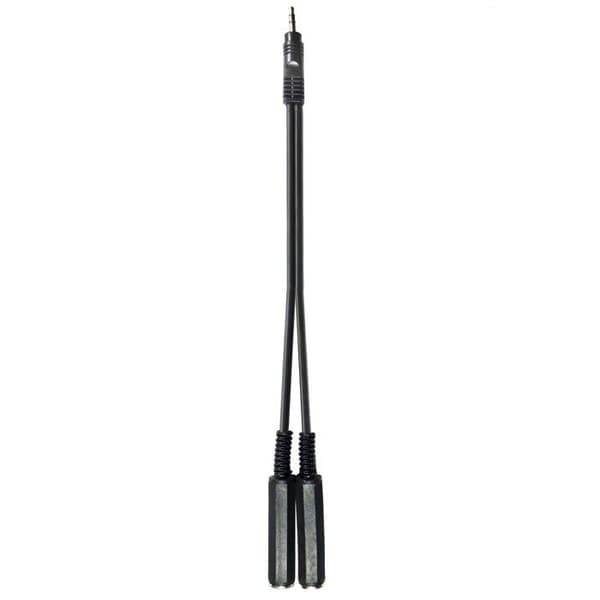 Keepdrum mixer - okänd - yc006 Y splitterkabel 2 x hona 6,35 mm till 1 x hane Jack 3,5 mm
