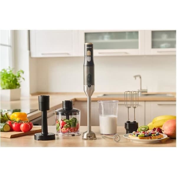 6 i 1 stavmixer - SENCOR - SHB 6442BK - 1200 W - TITANIUM QuadBlade-teknik - Svart