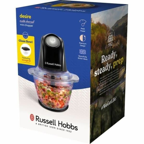 Köttkvarn Russell Hobbs Chopper Svart Plast 200 W 1 L