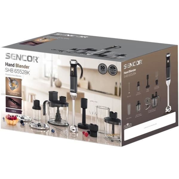 7 i 1 stavmixer - SENCOR - SHB6552BK - 1500 W - Svart