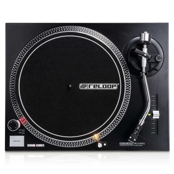 Reloop RP-2000 MK2, Direktdriven DJ skivspelare, 33 1-3,45, -8 - 8%, 0,15%, 50 dB, 1 kilogram per centimeter