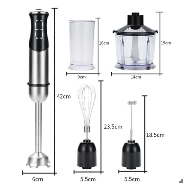 5-i-1 stavmixer - stavmixer - 1000W - 21 typer av hastighetsjustering - Hackare, visp, babymatsmixer