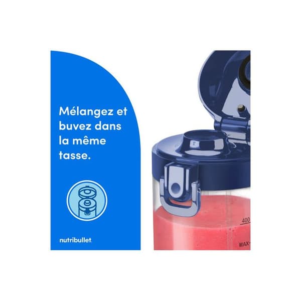 Blender - NUTRIBULLET - NBP003NBL - Portabel - 1 hastighet - 70 W - 475ml