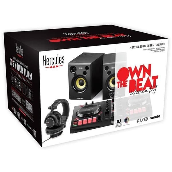 HERCULES DJ ESSENTIALS KIT - DJ Control Inpulse + DJ Monitor 32 Högtalare + HDP DJ60 Hörlurar