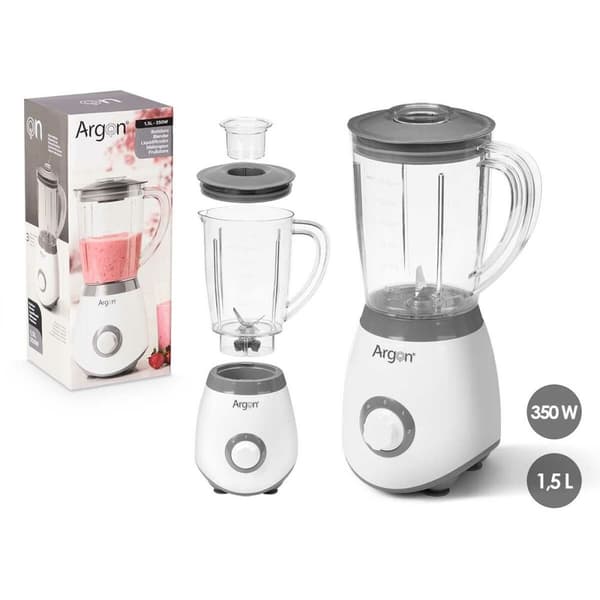 Glasmixer Argon JE-802A Vit Grå 350 W 1,5 L