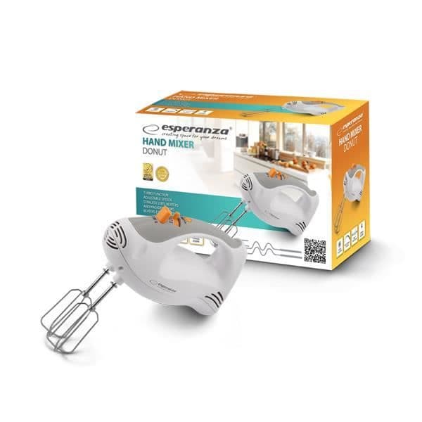 Handmixer - ESPERANZA - DONUT - 250 W - EJECT funktion - Turbo funktion